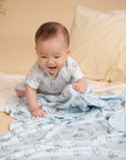 Caleb Romper Blue Hunny Pooh