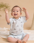 Caleb Romper Blue Hunny Pooh