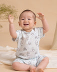Caleb Romper Blue Hunny Pooh