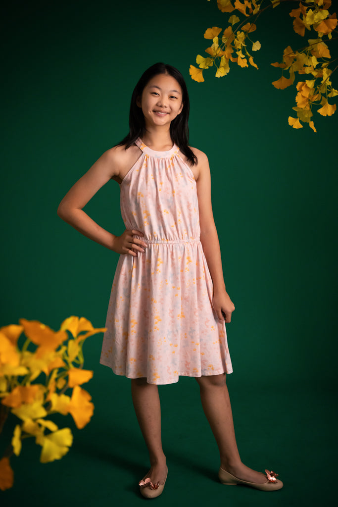 Callie Dress - Pink Gingkoi | Girls' Dresses | The Elly Store Singapore