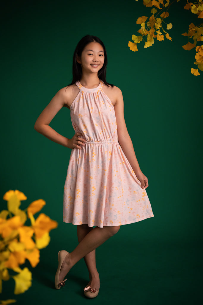 Callie Dress - Pink Gingkoi | Girls' Dresses | The Elly Store Singapore