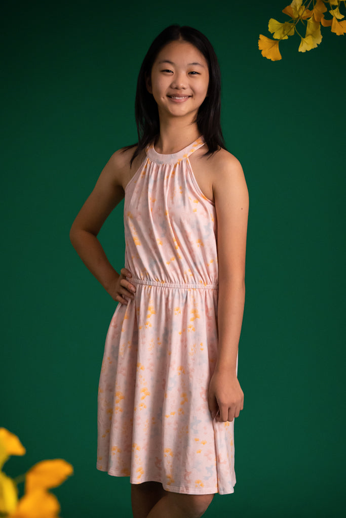 Callie Dress - Pink Gingkoi | Girls' Dresses | The Elly Store Singapore