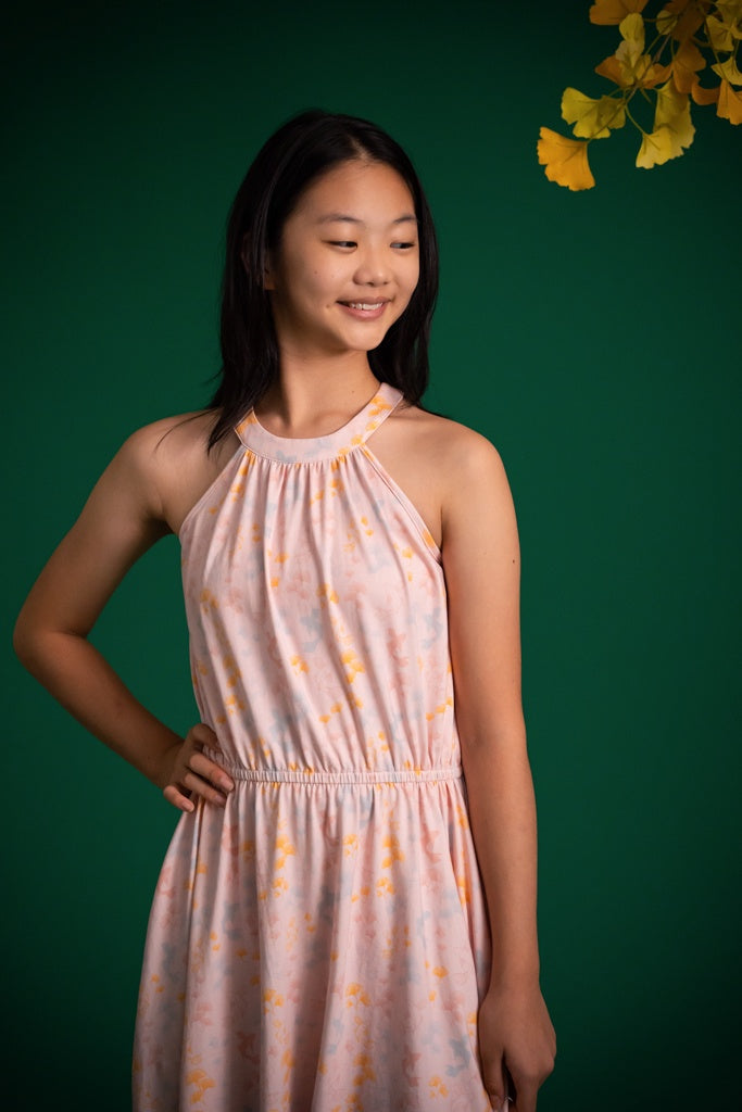 Callie Dress - Pink Gingkoi | Girls' Dresses | The Elly Store Singapore
