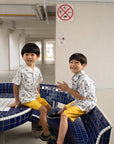 Little Man Shirt - Blue Road Trip Mickey | Disney x elly Boys Shirts | The Elly Store Singapore