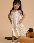 Sleeveless Dress - Yellow Hunny Pooh | Disney x elly | The Elly Store Singapore