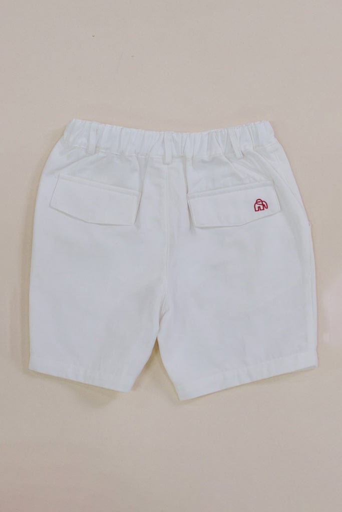 Charlie Shorts - White | Boys' Bottoms | The Elly Store Singapore