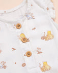 Caitlyn Romper Dandelion Pooh buttons