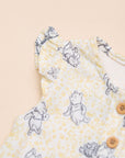 Caitlyn Romper Yellow Hunny Pooh flutter