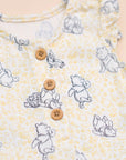 Caitlyn Romper Yellow Hunny Pooh buttons