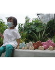 Plan Toys - Push Along Bunny Pink (Side)
