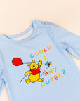 Long-Sleeve Onesie - Blue Busy Bee Pooh | Disney x elly | The Elly Store Singapore