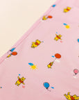 Jersey Blanket - Pink Balloon Pooh | Ideal for Newborn Baby Gifts | The Elly Store Singapore