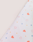 Jersey Blanket - White Hearts | Ideal for Newborn Baby Gifts | The Elly Store Singapore