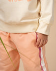Jogger Pants - Pink Rose Gold Stripes