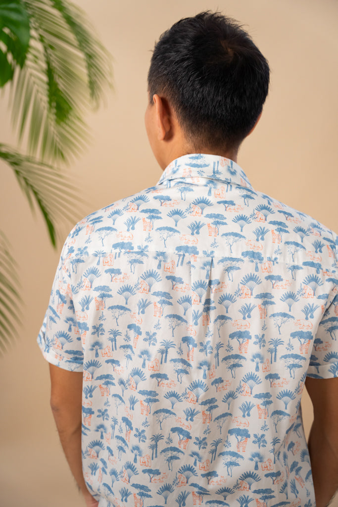 Men&#39;s Shirt - Blue Safari