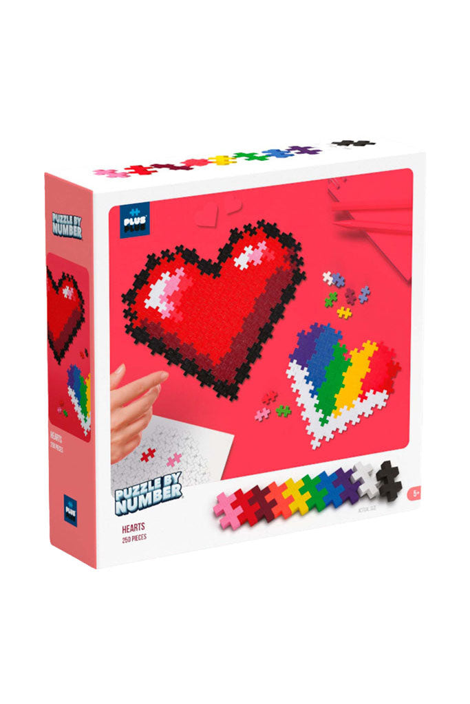 Plus-plus - Puzzle By Number - Hearts 250pcs