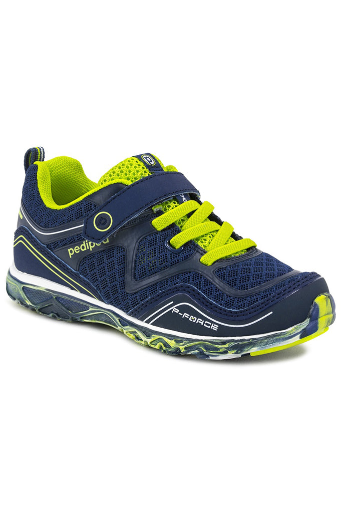 Pediped Flex Force Indigo Lime Athletic Shoes | The Elly Store