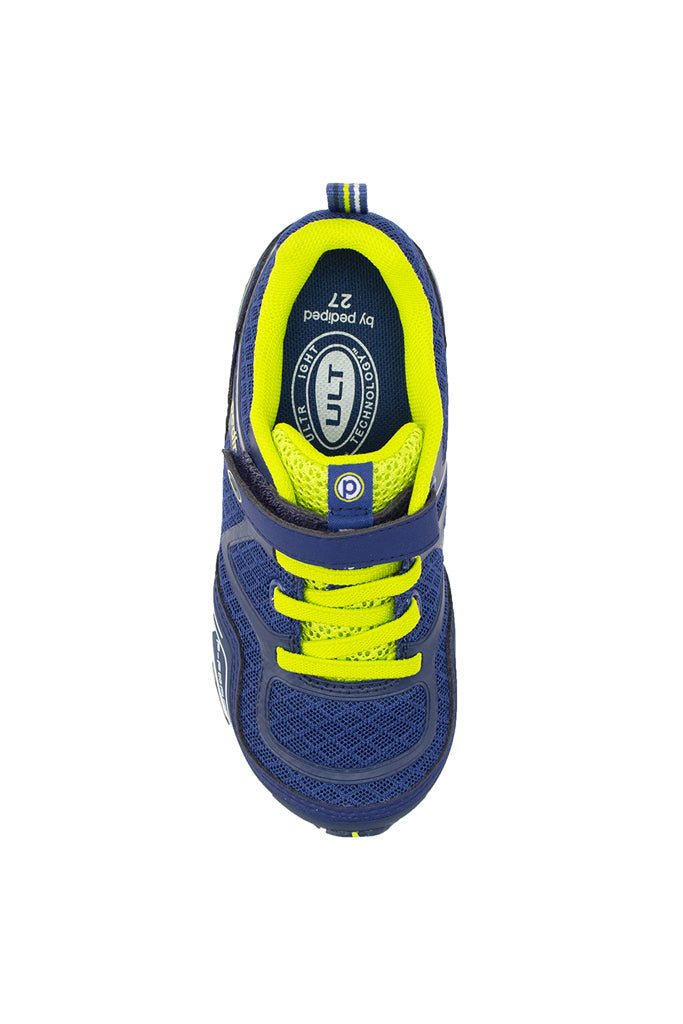 Pediped Flex Force Indigo Lime Athletic Shoes | The Elly Store