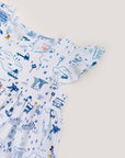 Piper Dress - Blue Road Trip Mickey | Disney x elly Mickey Go Local | The Elly Store Singapore