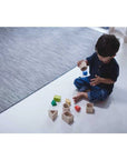 PlanToys Geo Matching Blocks toy in use by child