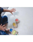 PlanToys Geo Matching Blocks being played with by child