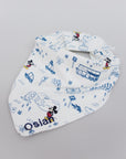 Personalised Mickey Mouse road trip bib for Osian