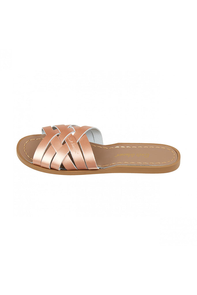 Salt-Water Sandals | Retro Slide Adult - Rose Gold | The Elly Store