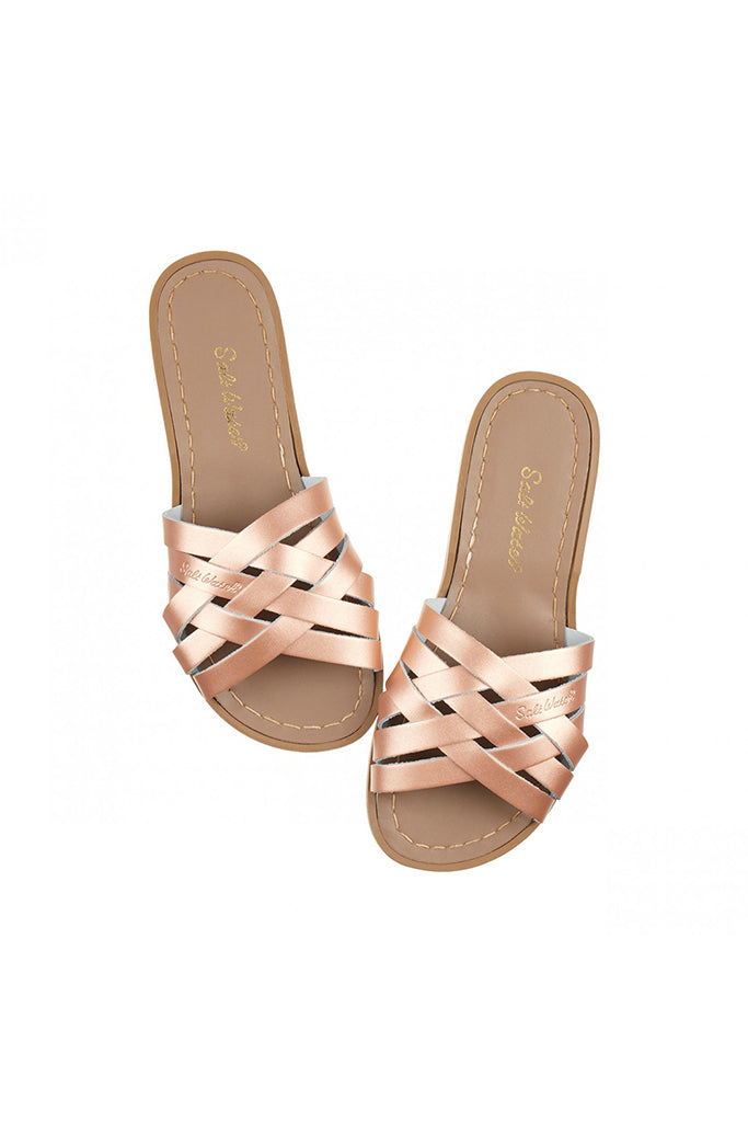 Salt-Water Sandals | Retro Slide Adult - Rose Gold | The Elly Store