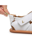 Tip Toey Joey Sandy Sandals - White