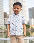 Little Man Shirt - Blue Road Trip Mickey