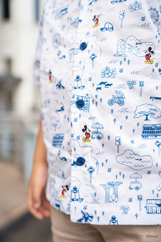 Little Man Shirt - Blue Road Trip Mickey