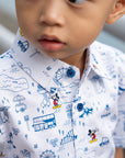 Little Man Shirt - Blue Road Trip Mickey