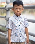 Little Man Shirt - Blue Road Trip Mickey