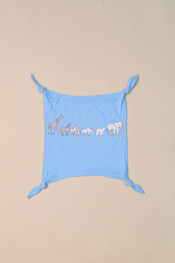 Baby Soother - Blue Animal March