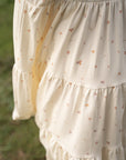 Sophie Dress - Cream Freesias