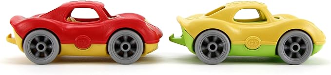 red & yellow race car toys.