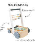 Janod Sweet Cocoon - Cart with ABC Blocks