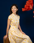 Ladies Cara Dress - Yellow Garden