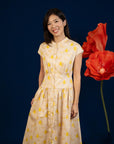 Ladies Cara Dress - Yellow Garden