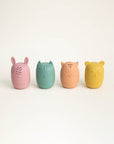 Olive Silicone Bath Toys - Set of 4