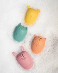 Olive Silicone Bath Toys - Set of 4