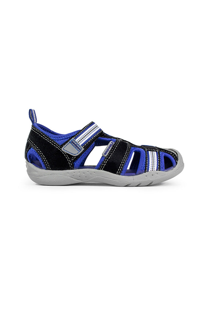 Pediped Flex Sahara Black / King Blue Adventure Sandals | The Elly Store