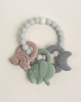 Silicone Green Elephant Teething Ring