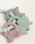 Silicone Green Elephant Teething Ring