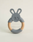Silicone Grey Bunny Teething Toy