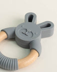 Silicone Grey Bunny Teething Toy