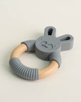 Silicone Grey Bunny Teething Toy