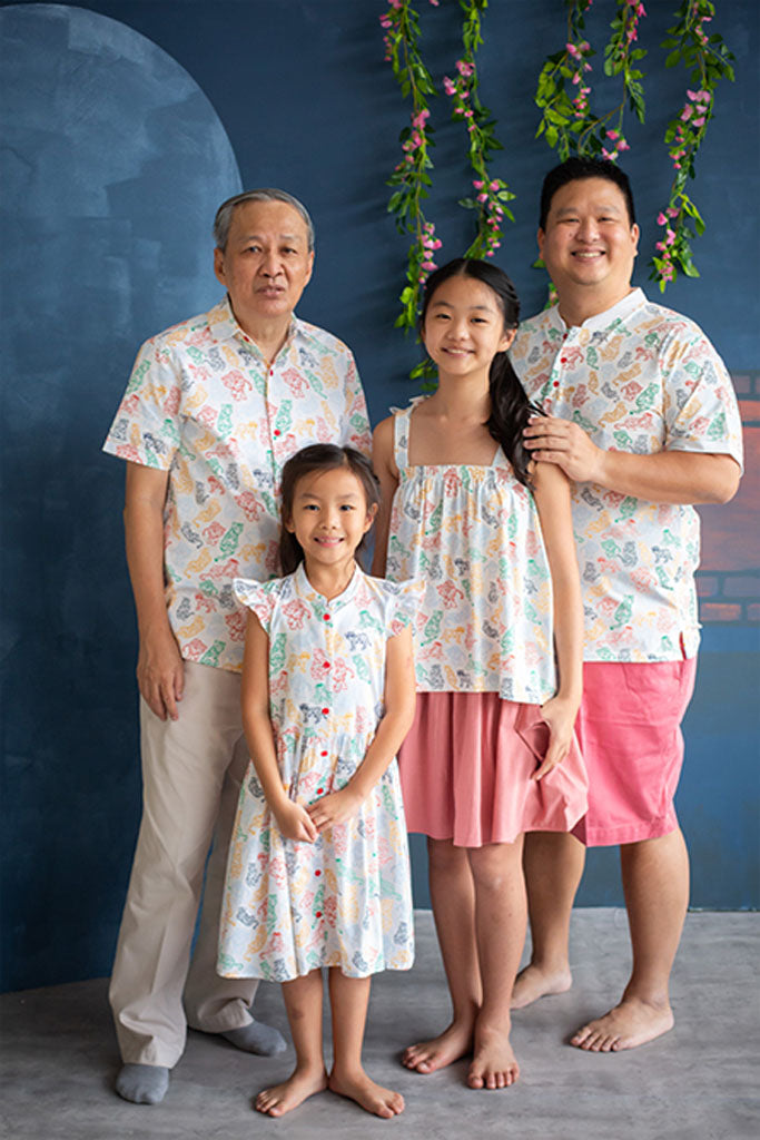 Ivy Top - Colourful Tigers | Girls' Tops | The Elly Store Singapore