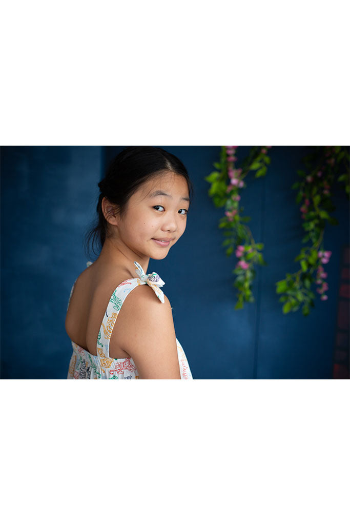 Ivy Top - Colourful Tigers | Girls' Tops | The Elly Store Singapore