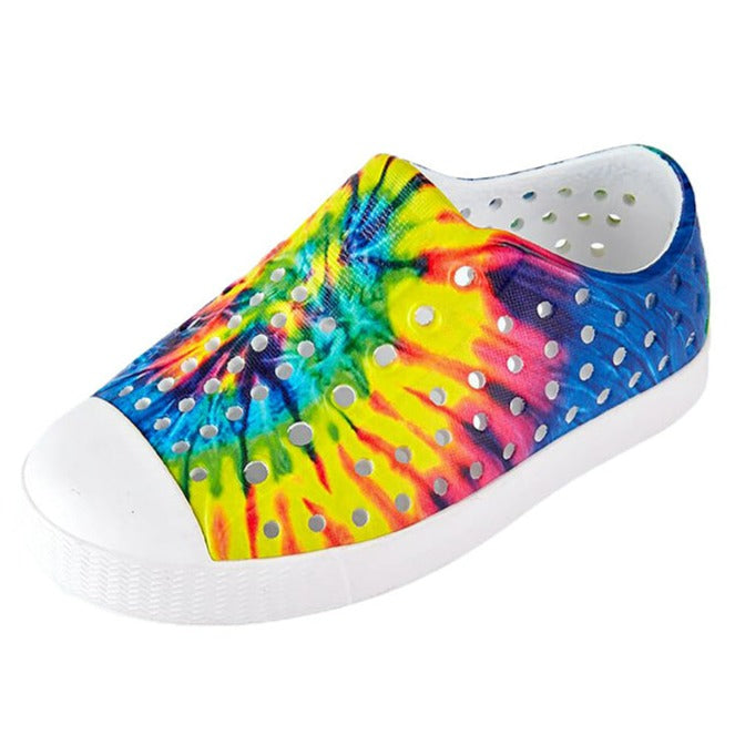 Native Jefferson Shell White / Neon Multi Tie Dye | The Elly Store